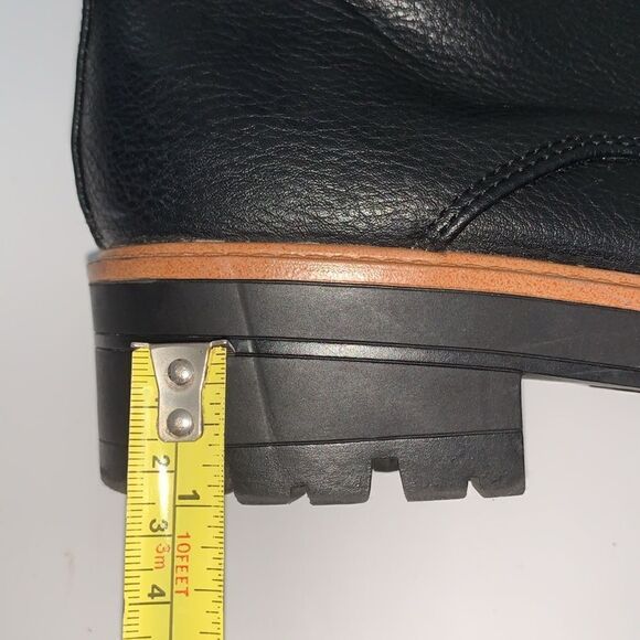 Indigo Rd Irisay Black Lace Up Combat Hiker Leather Boots Size 8,5 - Picture 12 of 12